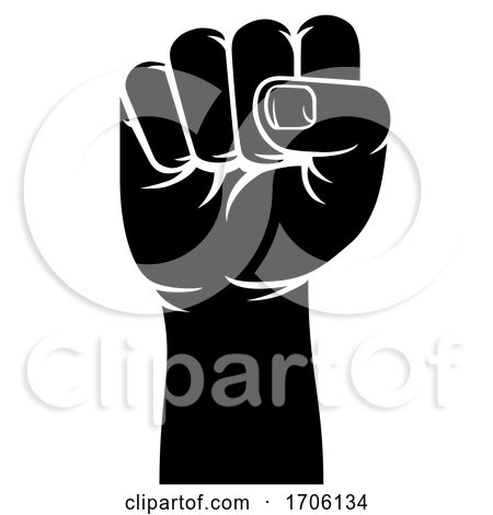 Fist Propaganda Protest Revolution Hand Sign by AtStockIllustration