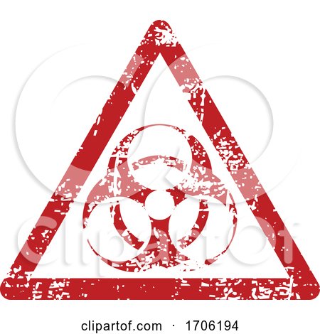 Distressed Biohazard Warning Sign by dero