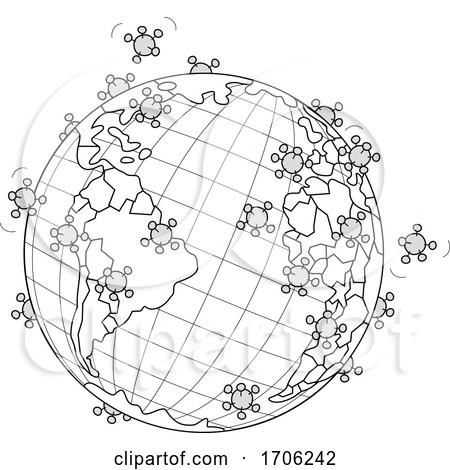 Covid19 Coronavirus Globe by Alex Bannykh