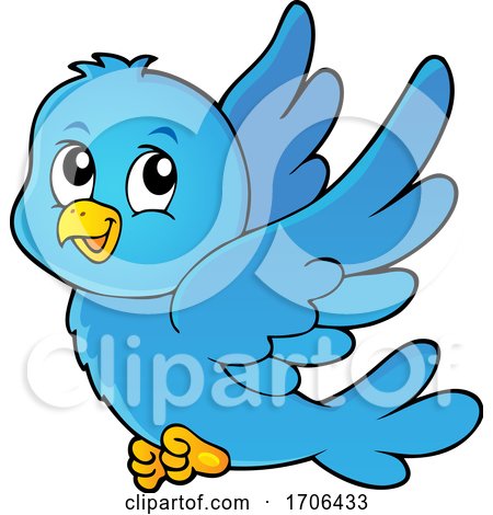 Cute Happy Bluebird by visekart