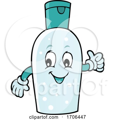Cartoon Hand Sanitizer Bottle by visekart