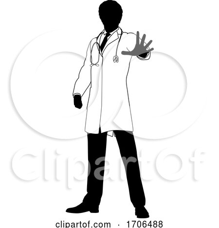 Doctor Stop Hand Sign Medical Concept by AtStockIllustration