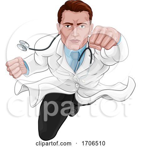 Doctor Superhero Medical Concept by AtStockIllustration