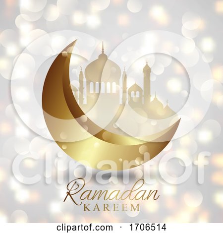 Ramadan Kareem Background on a Bokeh Lights Design by KJ Pargeter