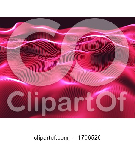 3D Modern Background with Hot Pink Flowing Lines by KJ Pargeter