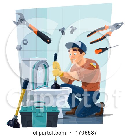 Male Plumber by Vector Tradition SM
