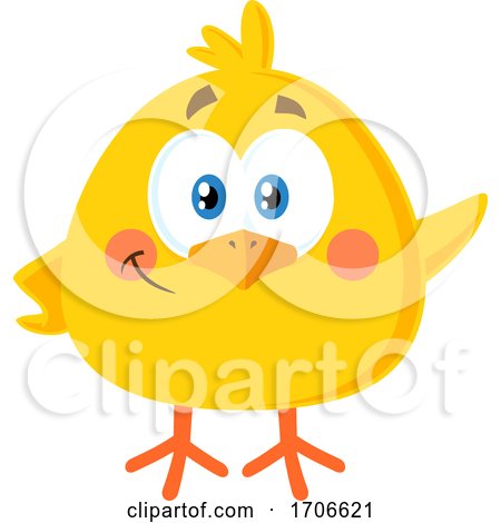 Yellow Easter Chick by Hit Toon