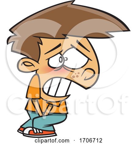 Cartoon Boy Having to Go Pee Really Bad by toonaday