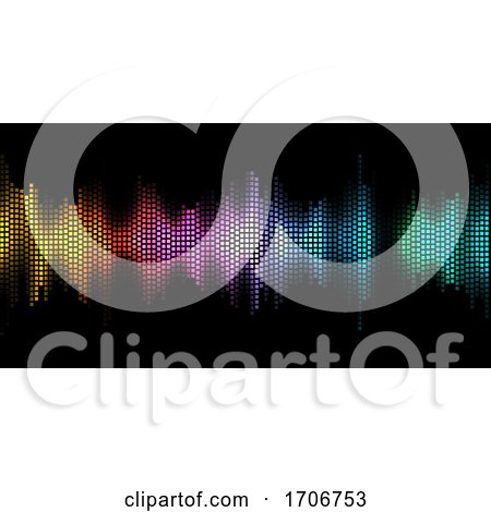 Abstract Background with Graphic Equaliser Design by KJ Pargeter