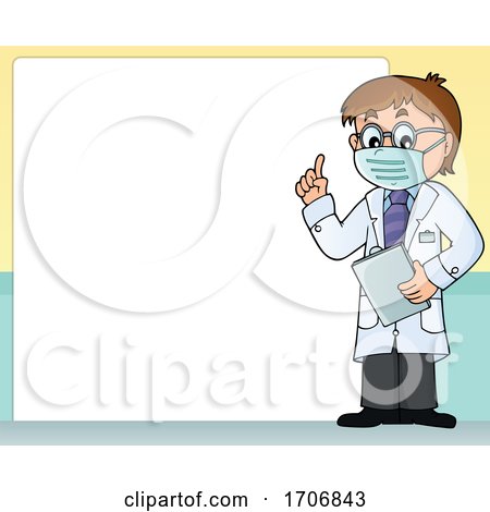 Male Doctor with a Blank Sign by visekart