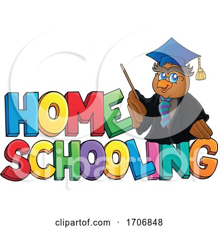 Home Schooling Design with a Professor Owl by visekart