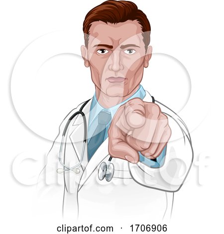 Doctor Pointing Your Country Needs Wants You by AtStockIllustration