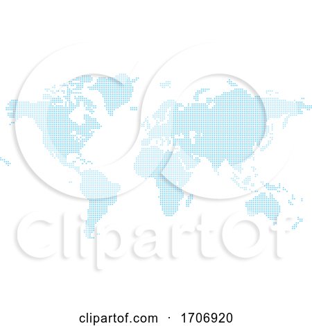 Diamond Flat Squares Map World Background by AtStockIllustration