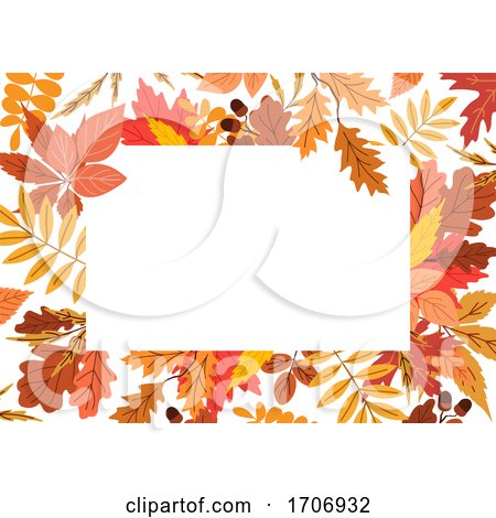 Autumn Leaf Border by Vector Tradition SM