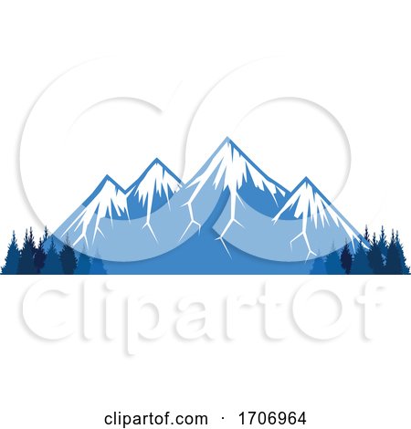 Forest and Mountains Logo by Vector Tradition SM