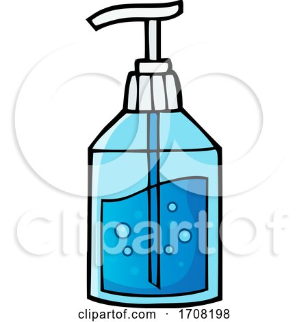 Bottle of Soap or Sanitizer by visekart
