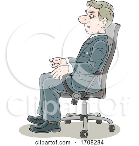 Businessman Sitting in a Chair by Alex Bannykh