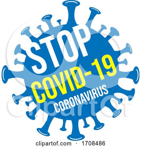 Blue Stop Coronavirus by Domenico Condello