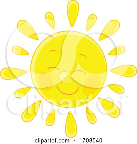 Spring or Summer Sun Mascot by Alex Bannykh
