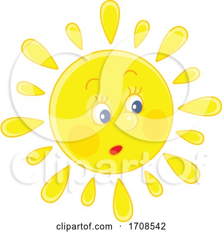 Spring or Summer Sun Mascot by Alex Bannykh