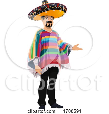 Mexican Man Presenting by Vector Tradition SM