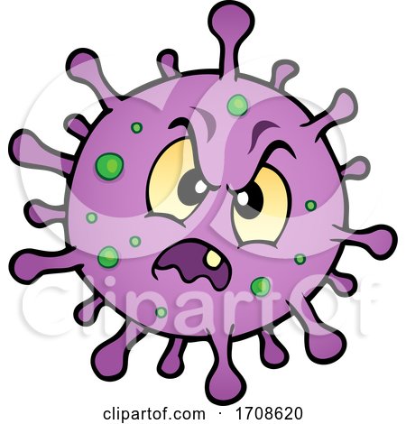Cartoon Purple Virus by visekart
