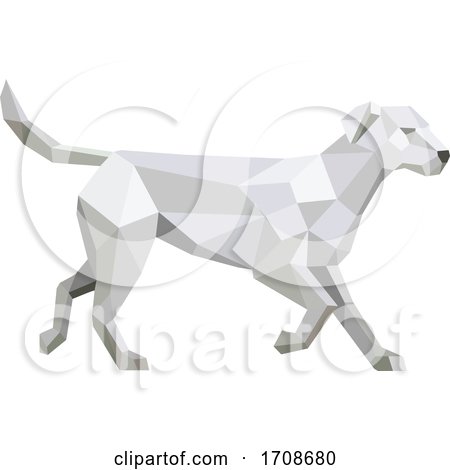 Labrador Walking Low Polygon by patrimonio