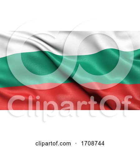 3D Illustration of the Flag of Bulgaria Waving in the Wind by stockillustrations