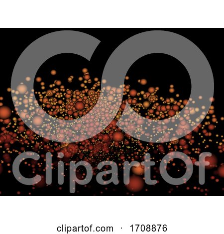 3D Abstract Background with Bubble like Particles by KJ Pargeter