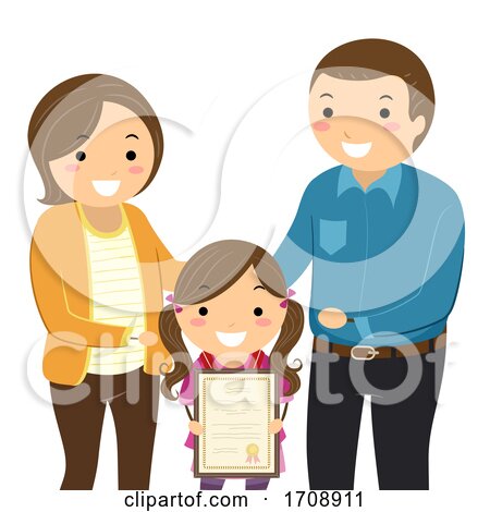 Stickman Kid Parents Award Illustration by BNP Design Studio