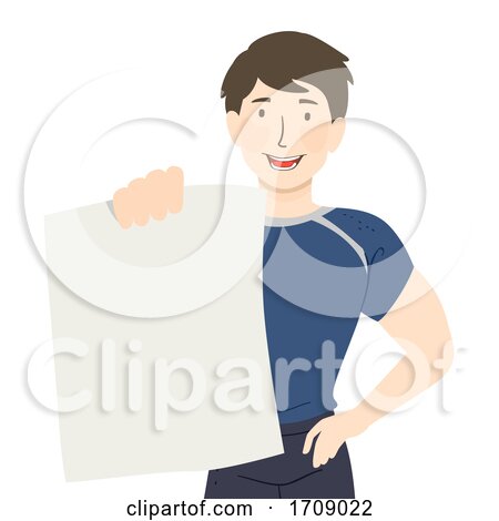 Man Fitness Blank Flyer Illustration by BNP Design Studio