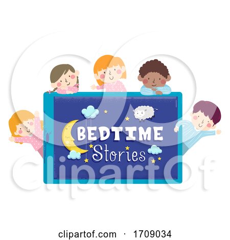 Kids Pajama Bed Time Stories Illustration by BNP Design Studio