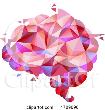 Brain Geometric Design Illustration by BNP Design Studio