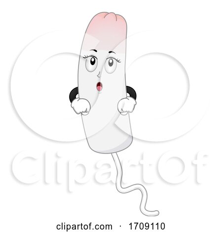 Mascot Tampon Light Pink Menstruation Illustration by BNP Design Studio