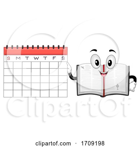 Mascot Bible Calendar Illustration by BNP Design Studio