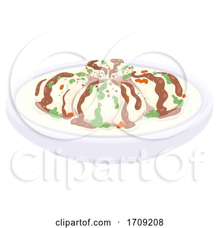 Holi Food Dahi Vada Illustration by BNP Design Studio