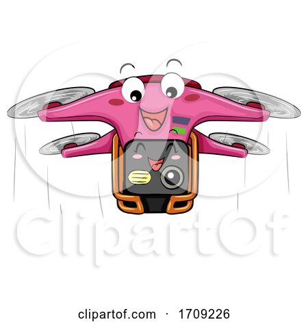 Mascot Drone Camera Illustration by BNP Design Studio