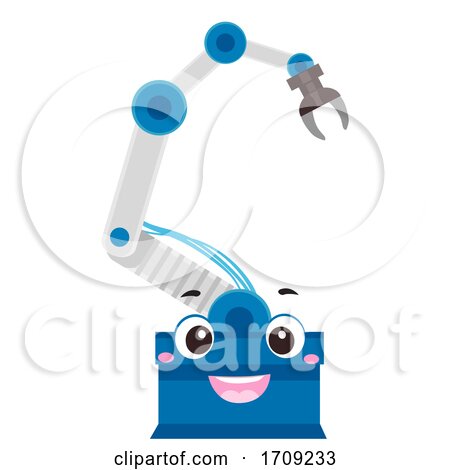 Mascot Robotic Arm Illustration by BNP Design Studio