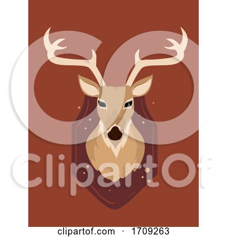 Deer Head Wall Decor Illustration by BNP Design Studio