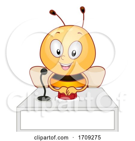 Mascot Bee Quiz Bee Illustration by BNP Design Studio
