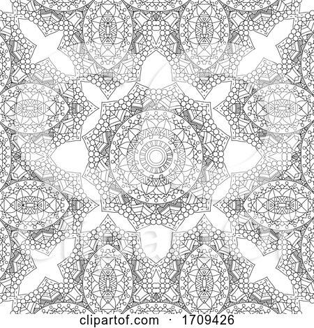 Decorative Mandala Pattern Background by KJ Pargeter