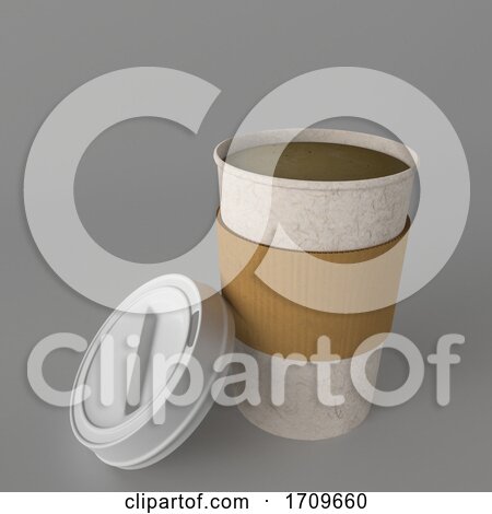 3d Takeaway Coffee Cup by KJ Pargeter