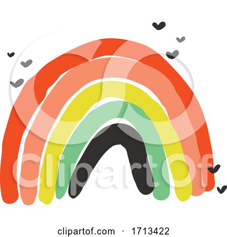 Creative Vector Illustration of Playful Rainbow by elena