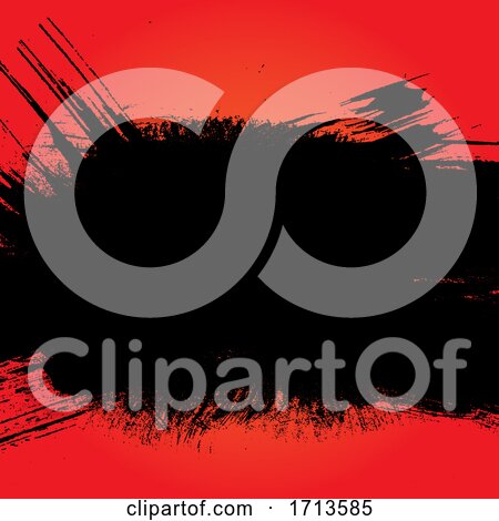 Grunge Splat Background in Red and Black by KJ Pargeter