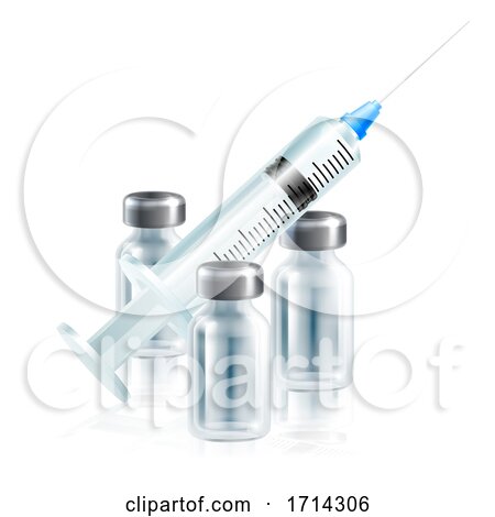 Injection Vaccine Medicine Syringe Vaccination by AtStockIllustration
