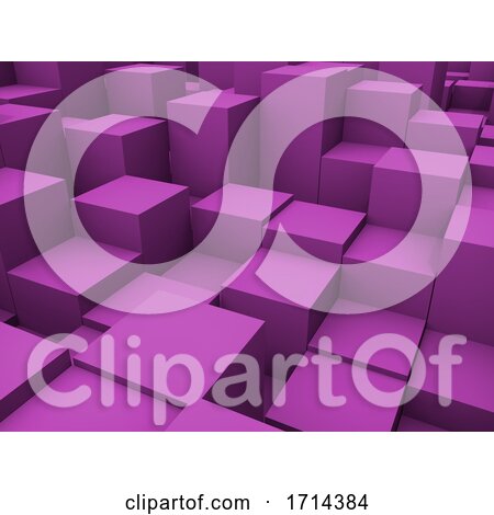 3D Abstract Cubes Background by KJ Pargeter