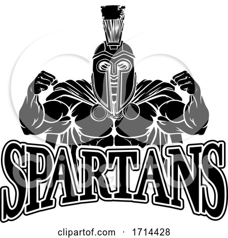 Spartan Trojan Sports Mascot by AtStockIllustration