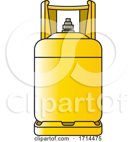 Yellow Gas Cylinder by Lal Perera