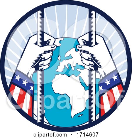 United States of America in Total Lockdown and Isolated from the World by patrimonio