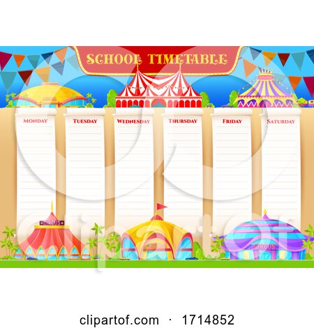 Circus School Timetable by Vector Tradition SM
